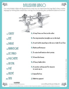 Ballerina Lingo