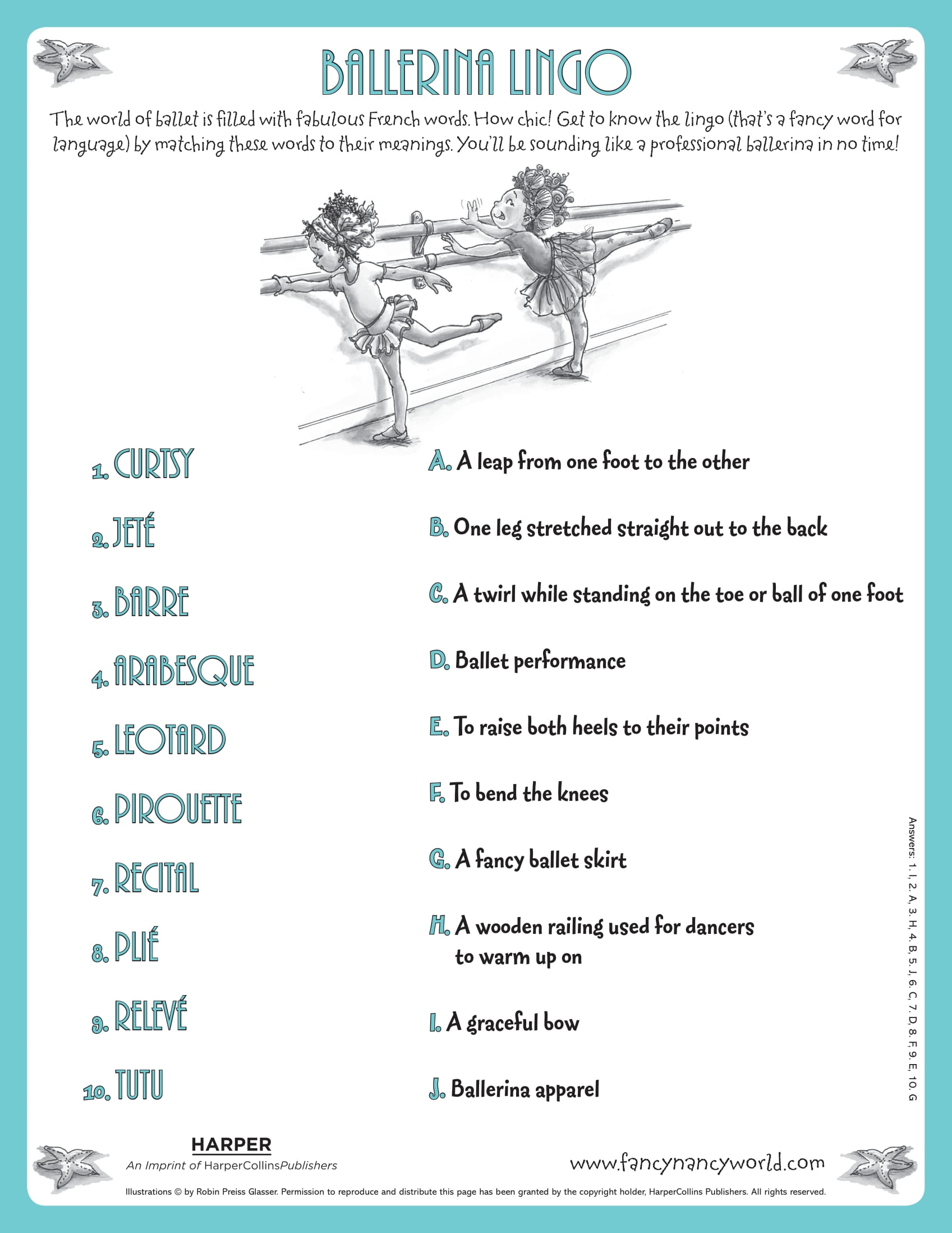 Ballerina Lingo